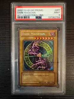 2002 Yugioh PSA 9 Dark Magician BPT-001 - Image 1