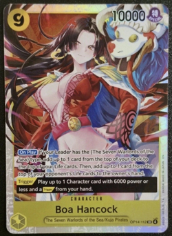 Boa Hancock OP14-112 The Azure Sea's Seven Special Holo TCG - Image 1