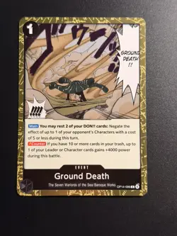 Ground Death OP14-096 The Azure Sea's Seven Gold Foil - ONE PIECE TCG English NM - Image 1