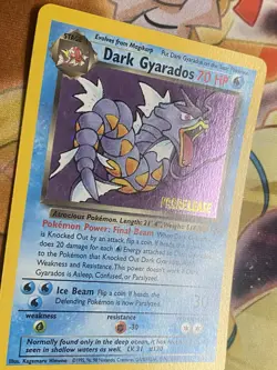 Dark Gyarados 8/82 Holo Team Rocket Prerelease Promo Pokemon Card - NM - Image 2