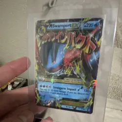 Pokemon M Swampert EX XY87 XY Holo Promo Mega EX Strongarm Impact HP 220 Card - Image 1