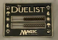 MTG THE DUELIST Life Counter for Magic The Gathering Metal Plate Black Abacus - Image 1