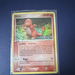Pokemon Ditto (Charmander) Delta Species 061/113 Common 60 HP Reverse Holo Card - Image 1