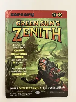 Green Sun's Zenith Edge of Eternities MTG 0127 Mythic Rare Never Played - Image 1