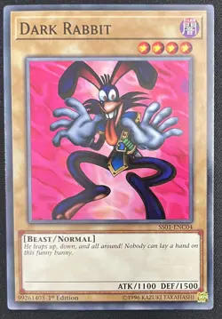 Yugioh - Dark Rabbit SS01-ENC04 1st Edition card - Image 1