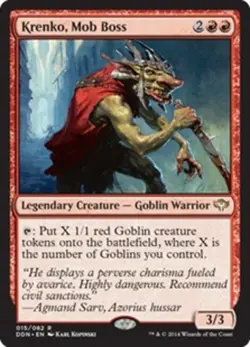 1x Krenko, Mob Boss Moderate Play MTG Magic - Kid Icarus - - Image 1