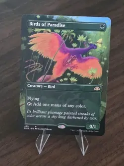 MTG Birds of Paradise (Borderless) Dominaria Remastered Regular Free shipping - Image 1