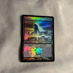 MTG FOIL Snow-Covered Island - Coldsnap #152 - Image 1