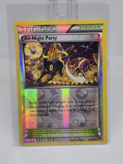 All-Night Party 96/122 XY Breakpoint REVERSE HOLO Pokemon NM - Image 1
