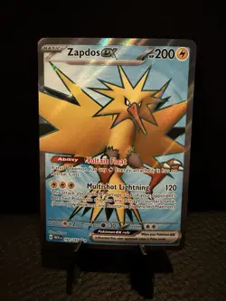 Pokemon Zapdos ex Ultra Rare Full Art Holo 192/165 SV 151 English - Near Mint - Image 1