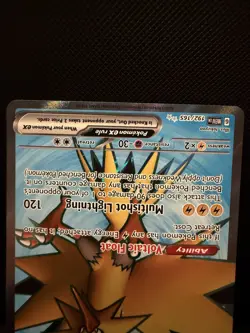 Pokemon Zapdos ex Ultra Rare Full Art Holo 192/165 SV 151 English - Near Mint - Image 3