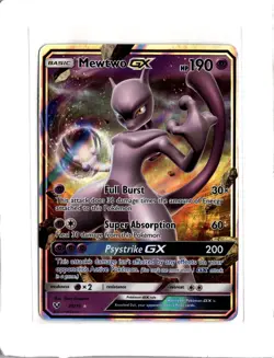 Pokemon TCG Mewtwo GX Ultra Rare Shining Legends 39/73 - Image 1