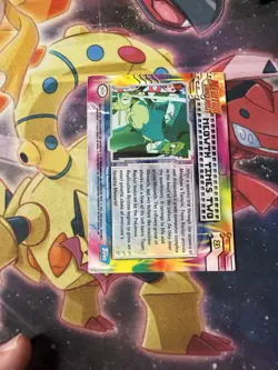 Pokemon Topps Mewtwo Strikes Back Movie Meowth Times Two #23 Holo - Image 2