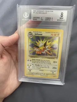 Pokemon Jolteon Holo Rare 14/110 2002 Legendary Collection BGS 8 - Image 3