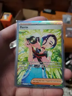 Pokemon Perrin Trainer Full Art Special Illustration Rare Holo 220/167 🤩 - Image 1