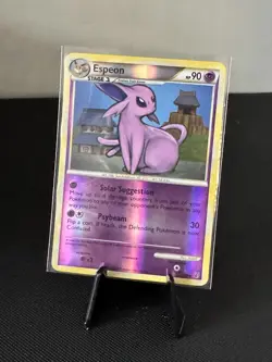 Pokemon Espeon 2/90 HGSS Undaunted Reverse Holo - 2010 LP/MP - Image 1