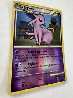 Pokemon Espeon 2/90 HGSS Undaunted Reverse Holo - 2010 LP/MP - Image 3