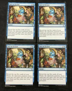 MTG Magic the Gathering Eternal Masters Fact or Fiction Playset of 4 Cards HP - Image 1