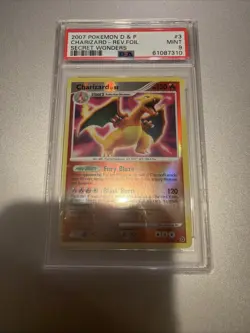 Pokemon Charizard 3/132 Secret Wonders Reverse Holo PSA 9 - Image 1