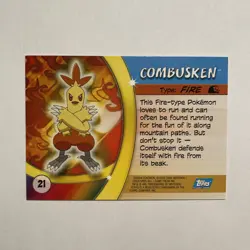 Combusken #21 Pokemon Topps Advanced Challenge 2004 NM - Image 2