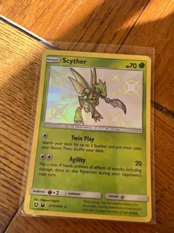 Pokemon TCG Scyther Hidden Fates SV1/SV94 Holo Shiny Holo Rare - Image 1