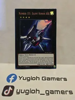 YUGIOH NUMBER 101 SILENT HONOR ARK DUDE 1ST EDITION ULTRA LIGHT PLAYED - Image 1