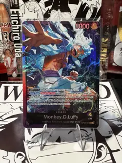Bandai One Piece Card Game Monkey.D.Luffy OP09-061 Leader Foil - Image 1