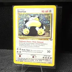 Snorlax English 11/64 Holo Jungle Pokemon Card TCG - 1999 LP - Image 3