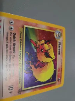 Pokemon Flareon 3/64 Jungle Holo Rare Unlimited English HP70 1999 Wizards Card - Image 3