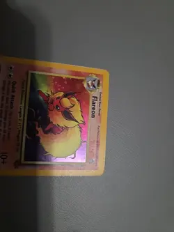 Pokemon Flareon 3/64 Jungle Holo Rare Unlimited English HP70 1999 Wizards Card - Image 4