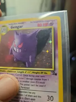 Pokemon Gengar Holo Card 80 HP Stage 2 Wizards Fossil Set 5/62 English - Image 5