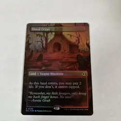 MTG Blood Crypt (Borderless) Lorwyn Eclipsed Foil ECL 0349 NM - Image 1