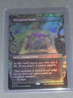 Overgrown Tomb X1 BORDERLESS FOIL MTG Lorwyn Eclipsed dual sided 0350 - Image 2