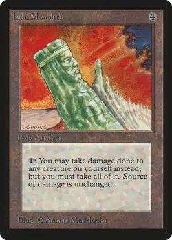 MTG Jade Monolith Beta Magic the Gathering - Image 1