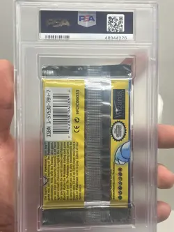 Pokemon Base Set Shadowless Blastoise Art Authentic Sealed Booster Pack PSA 10 - Image 2