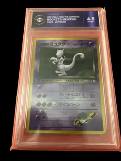 pokemon cards, 1999 Chill from the darkness. Rocket's Mewtwo Holo-Japanese - Image 1
