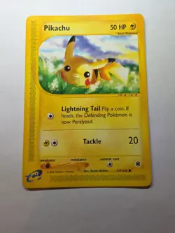 Pikachu 124/165 Pokemon TCG Expedition Non Holo NM - Image 1