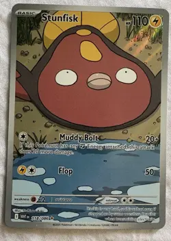 2025 Pokemon SV White Flare WHT EN Stunfisk Illustration Rare #118/086 - Image 1