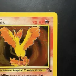 Pokemon Vintage Holo Moltres 12/62 Fossil Wizards Of The Coast 1999 - Image 3