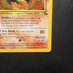 Pokemon Vintage Holo Moltres 12/62 Fossil Wizards Of The Coast 1999 - Image 4