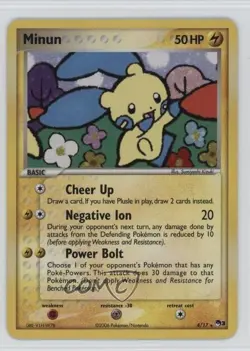 Minun Holo Pokemon Organized Play Promotional Series 3 #4 2006 - Image 1