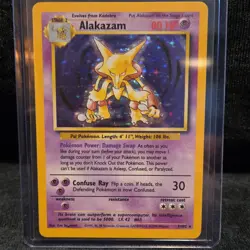 Pokemon Alakazam Base Set Holo Rare 1/102 80 HP Wizards of the Coast - Image 1