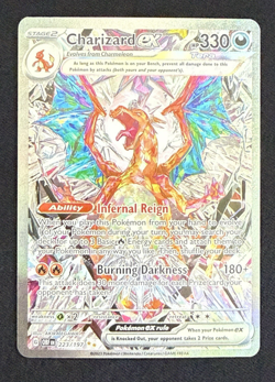 Pokemon Charizard ex 223/197 Obsidian Flames SIR Special Illustration Rare NM - Image 1