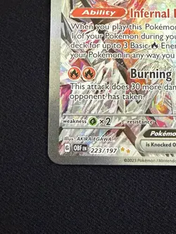 Pokemon Charizard ex 223/197 Obsidian Flames SIR Special Illustration Rare NM - Image 5
