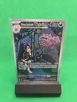 Team Rocket's Weezing 199/182* Illustration Rare Destined Rivals Pokemon English - Image 1