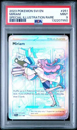 2023 POKEMON SVI EN-SCARLET & VIOLET SPECIAL ILLUSTRATION RARE #251 MIRIAM PSA 9 - Image 1
