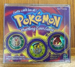 1999 Vintage Pokemon Battling Coin Game - Weedle, Jolteon, Parasect - Image 1