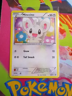 2011 Minccino Cosmos Holo Star Promo Black and White BW13 HP Pokemon LP - Image 1
