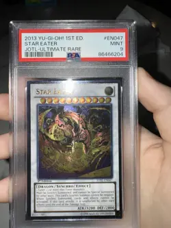 Yu-Gi-Oh! Star Eater Ultimate Rare JOTL-EN047 1st Edition PSA 9 - Image 1