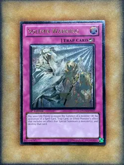 Yugioh Solemn Warning DREV-EN077 Ultimate Rare 1st Ed NM - Image 1